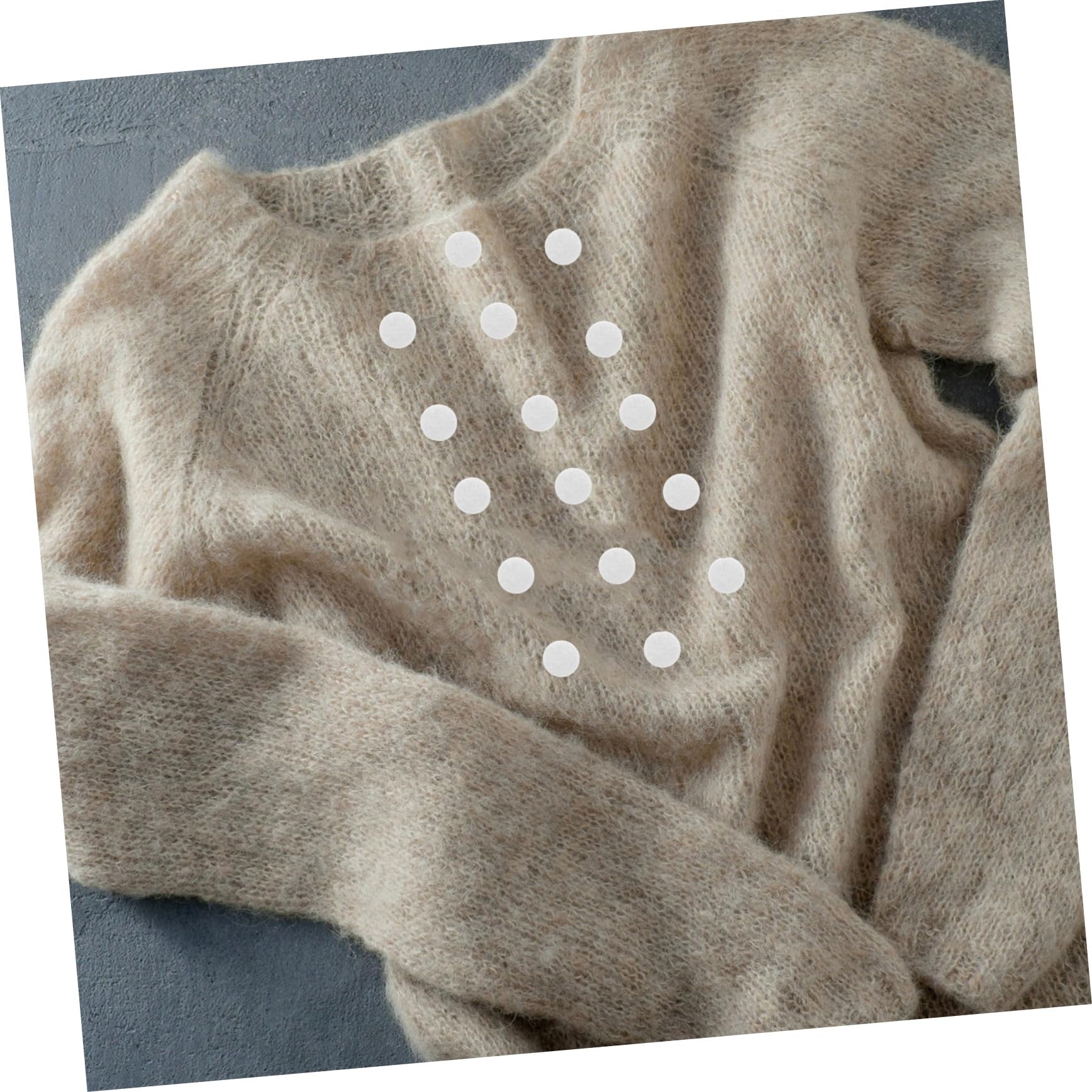 ULDIGI DIY Felt Sticker Circles Adhesive Felt Circles for Craft Decorative Clothing Stickers Circle Patches White 15mm 500pcs