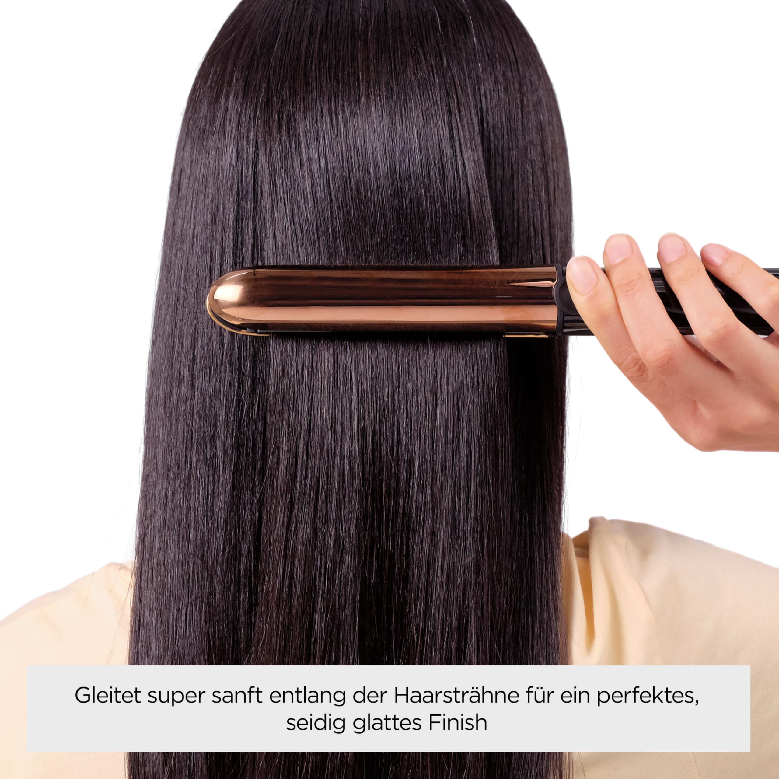 BaByliss Straight And Curl Brilliance Glätteisen – Titanplatten, Anti-Frizz Ionen-Technologie, schnelles Aufheizen in 15 Sekunden, Locken und Glätten, 5 Temperaturstufen bis 235°C, ST482E