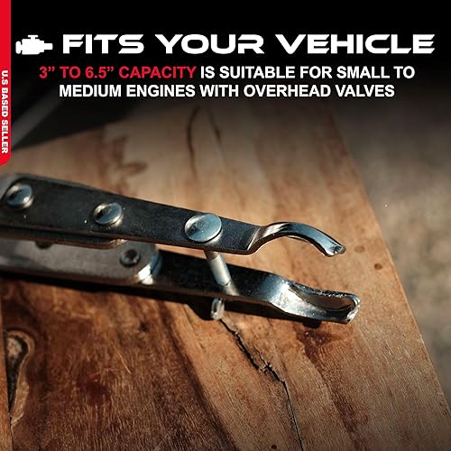 Miniatura 3 de ABN Compresor de resorte de válvula de 8 pulgadas, capacidad de 3 a 6.5 pulgadas, espacio libre de 6 pulgadas - Herramienta de compresión de