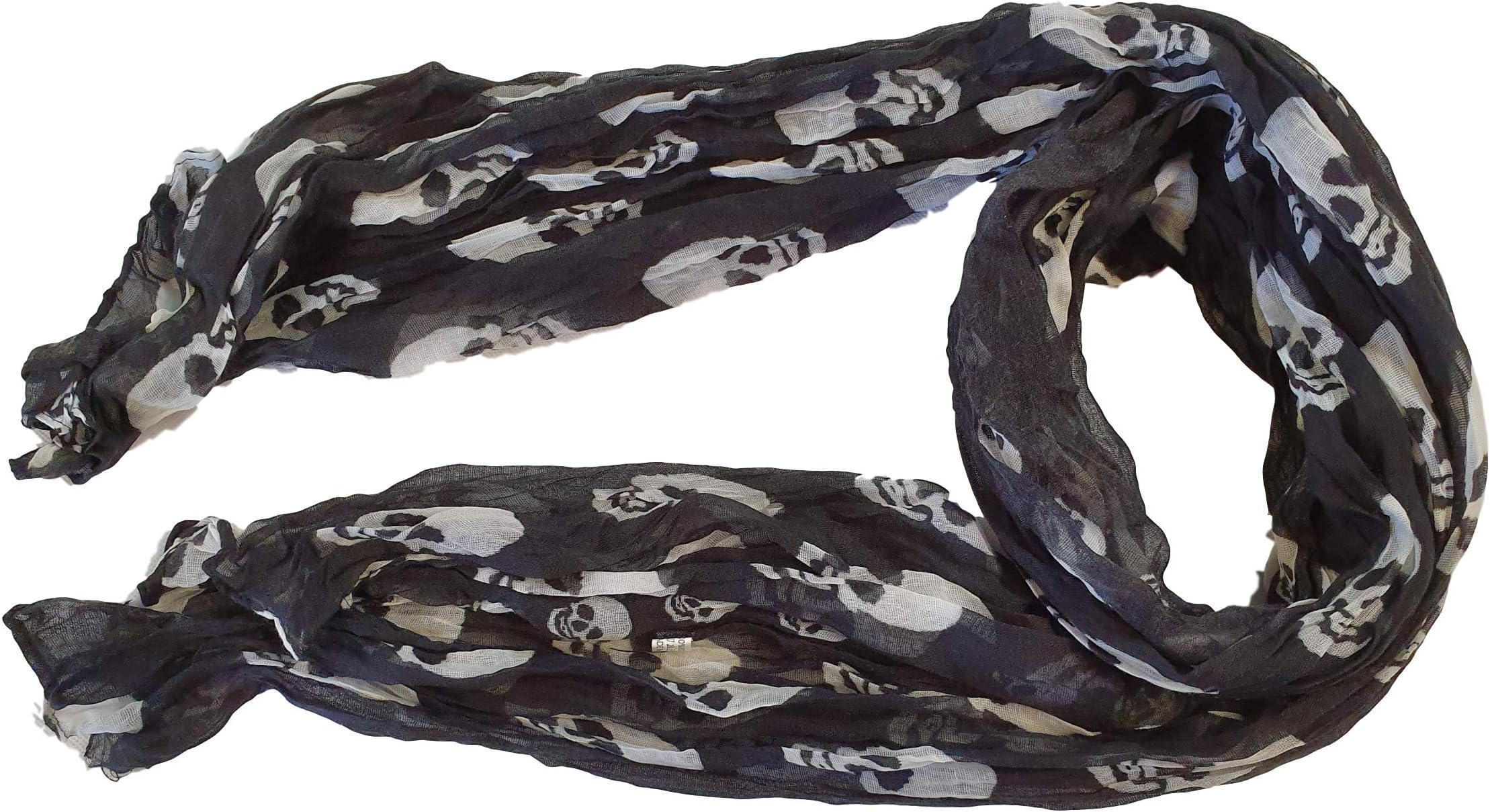 AWEHIRUSKULL SCARF LONG SCARF GOTHIC VINTAGE FASHION SCARF LADIES SHAWL WRAP WIDE SCARF