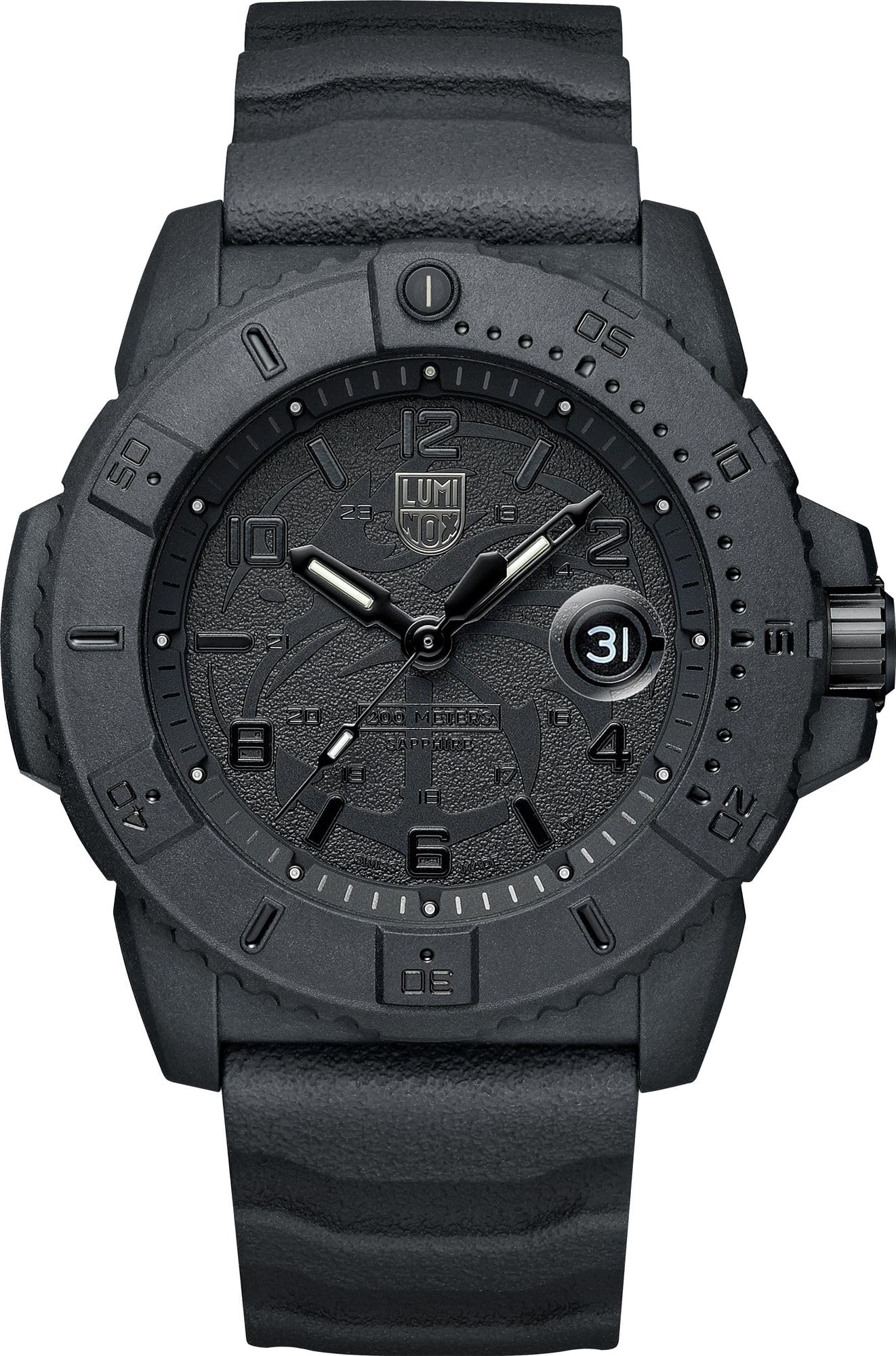 Luminox Navy Seal Foundation Mens Watch with Black Dial and Black Strap XS.36...
