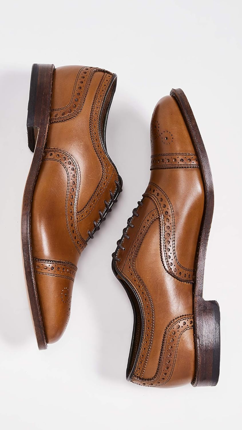 Allen Edmonds Men's Strand Suede Cap Toe Oxford 7 Walnut