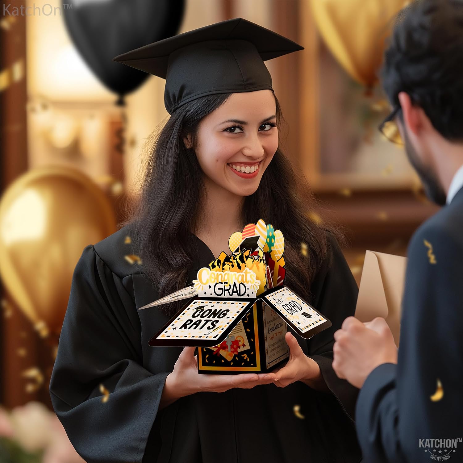 KatchOn Graduation Decorations 2026, Pop Up Graduation Cards 2026 - Graduation Pop Up Cards 3D for Congrats Grad | Congrats Gad Decorations | Congrats Grad Card Box | Party Favors | Graduation Gift
