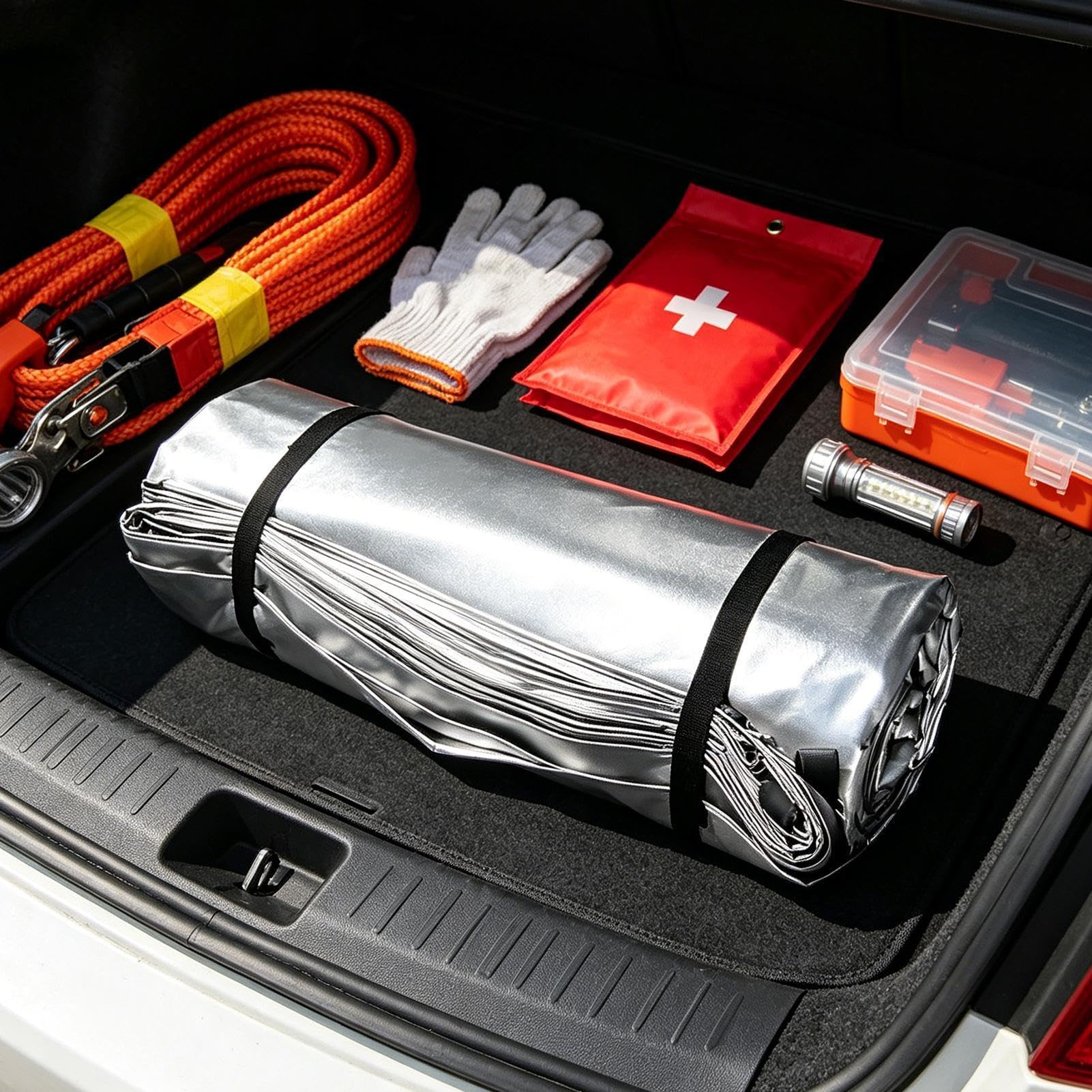 Coperta Di Sicurezza Scudo isolante ignifugo multiuso riutilizzabile con | Coperta Protettiva Antifiamma Per Auto E Casa, Per Fumatore, Esterno, Emergenza, E Cucina