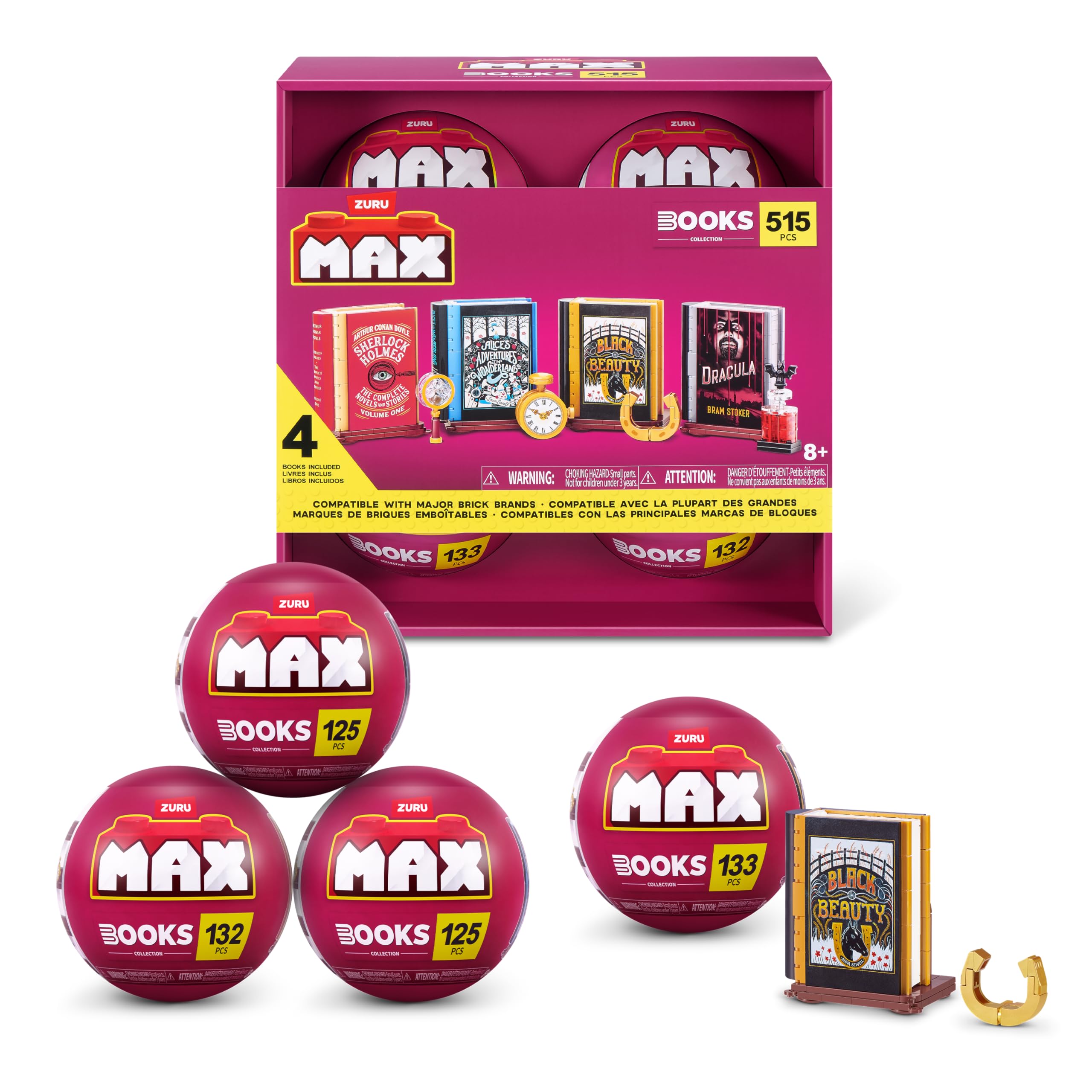 Max Build More Premium Bricks Books Collection (4 Pack) by ZURU
