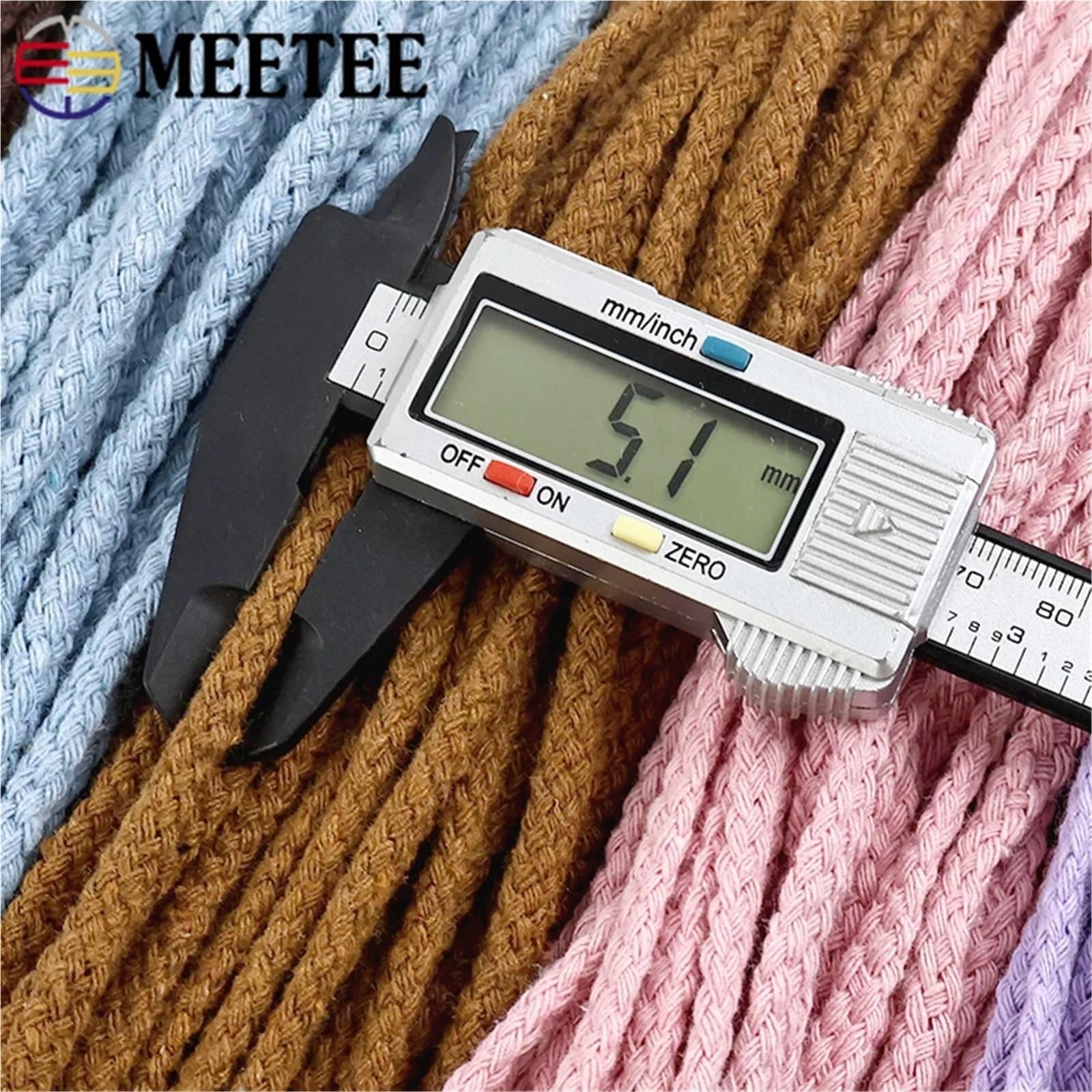 Corda in cotone macramè per fai da te, corda intrecciata resistente e durevole per progetti di annodamento, tessitura e sospensione, ideale per decorazioni domestiche e progetti artistici