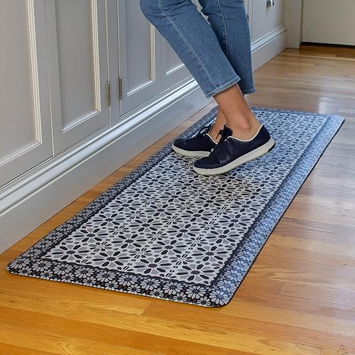 Miniatura 2 de FloorPops FPA3731 Lannister Anti-Fatigue Comfort - Alfombrilla larga, color negro