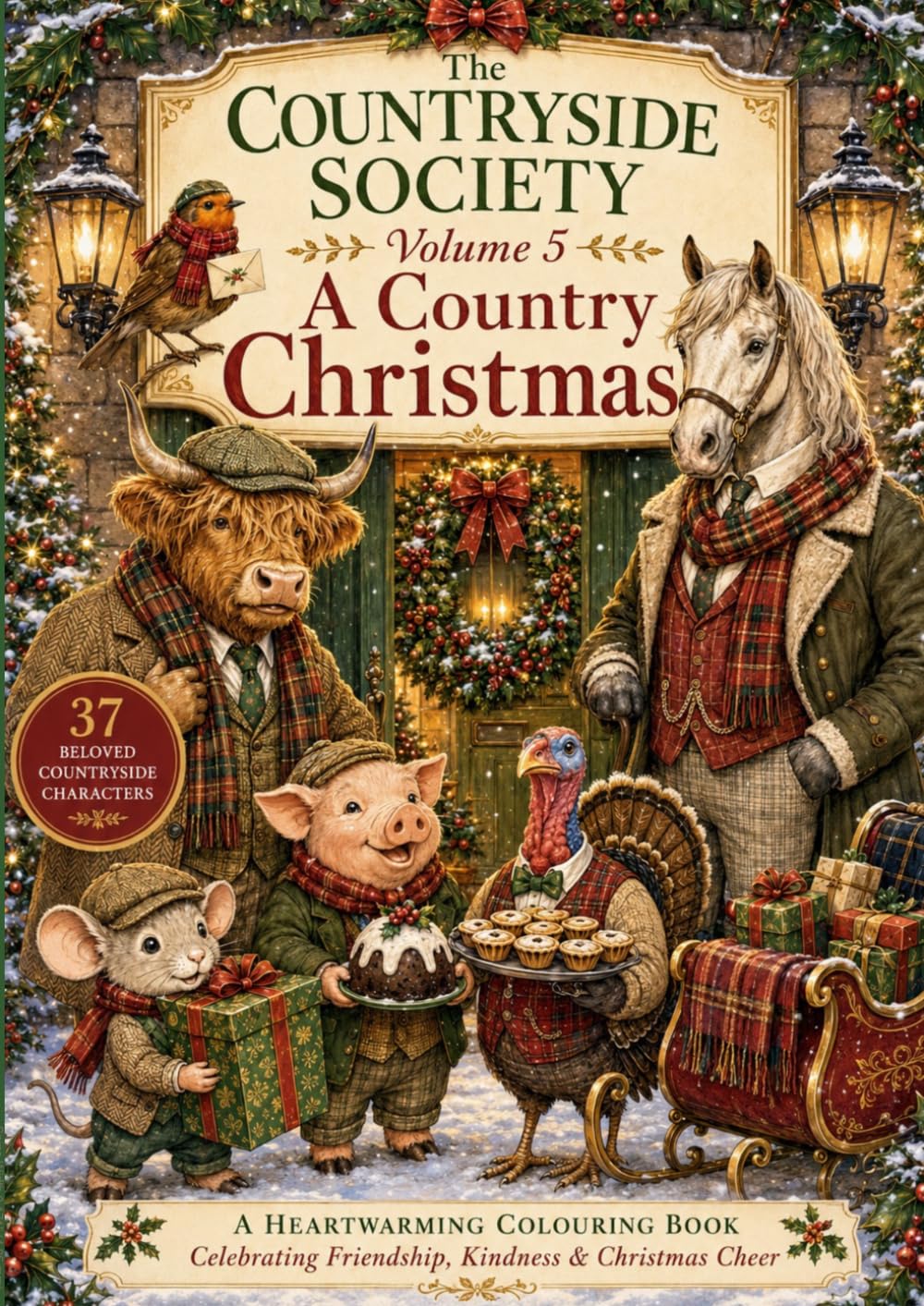 The Countryside Society A Country Christmas: Colouring Book