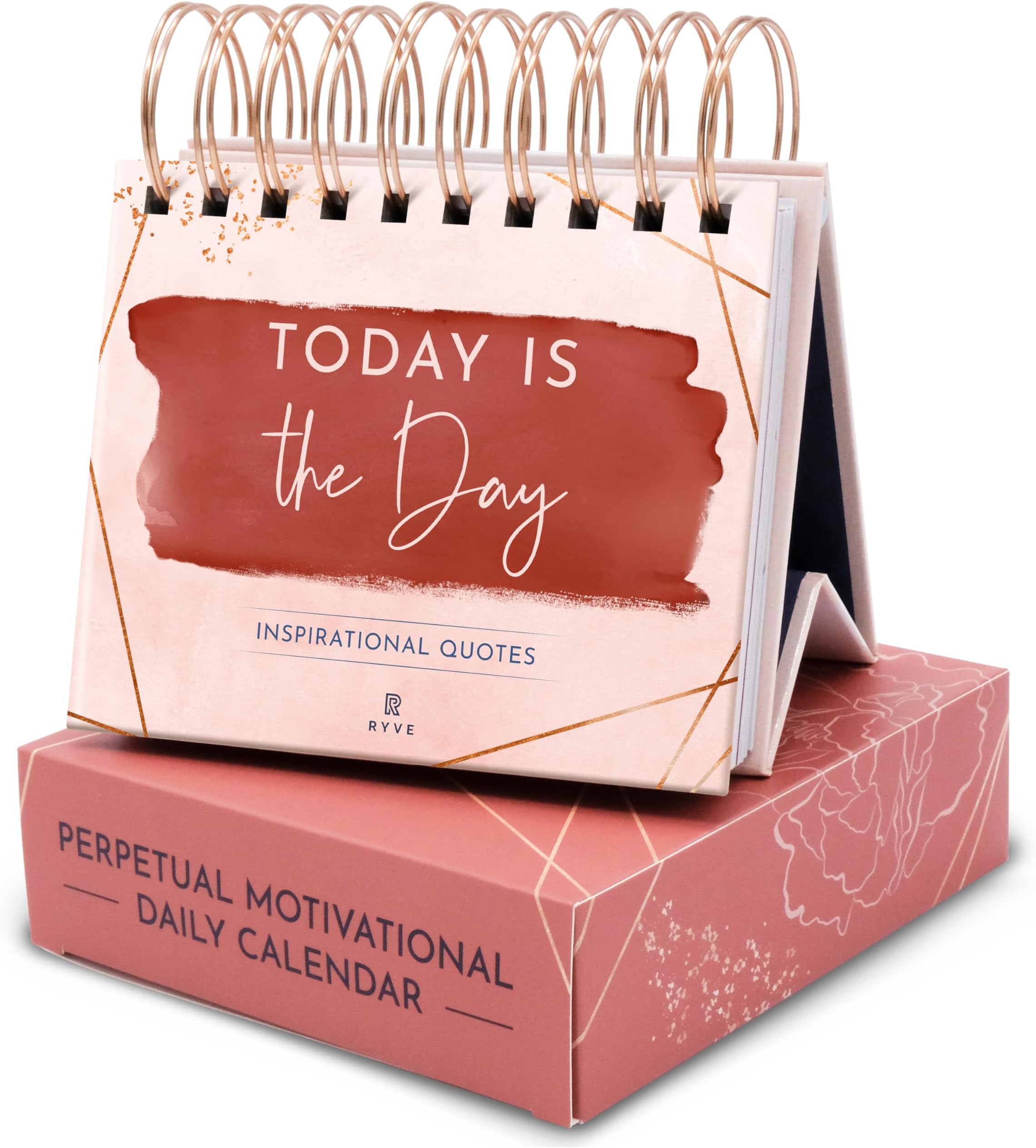 Motivational Daily Flip Calendar with 366 Inspirational Quotes – Inspirational Gifts for Women, Perpetual Desk Calendar, Office Decor for Women, Daily Affirmations, Motivational Desk Decor