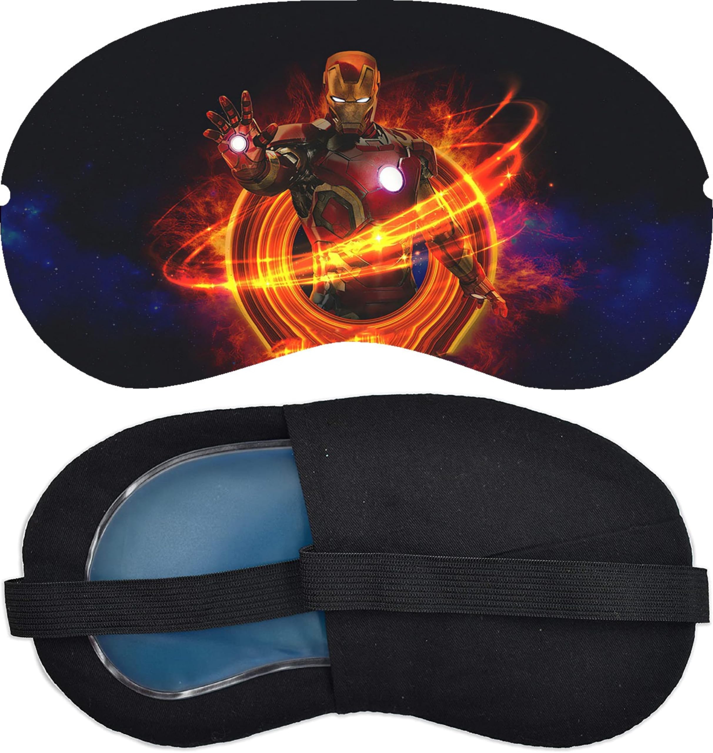 Spitomex Superhero Sleep Mask with Gel Insert, Cold Warm Therapy for Puffy Eyes, Comfortable Travel Sleeping Blindfold for Kids Adults, Blackout Eye Mask with Adjustable Strap, Marvel Fans Gift-image-41
