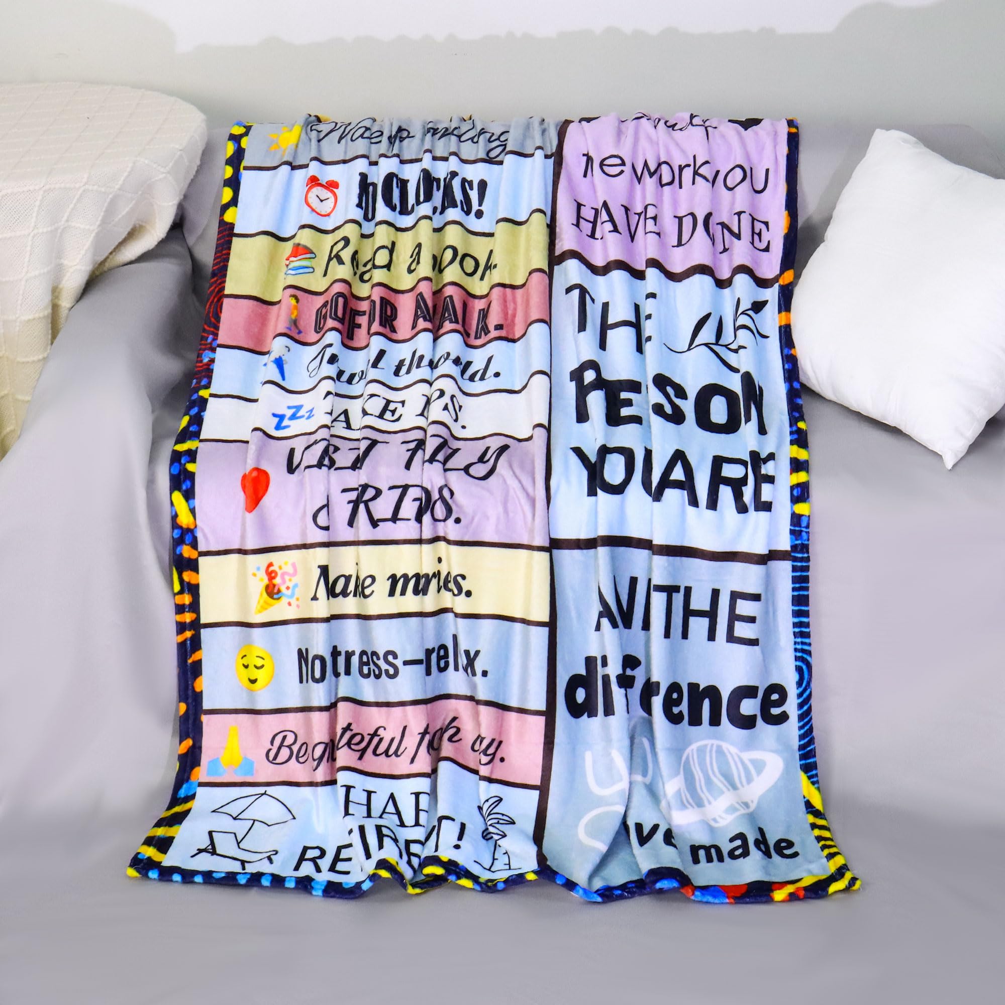 ACAROMAY Retirement Gift for Women Men Funny Retirement Rules Throw Blanket Farewell Gift for Boss Lady Teacher Coworker Retired Presents Ideas Retirement Party Decor 150 x 130 cm (Retirement rules) - Image 4