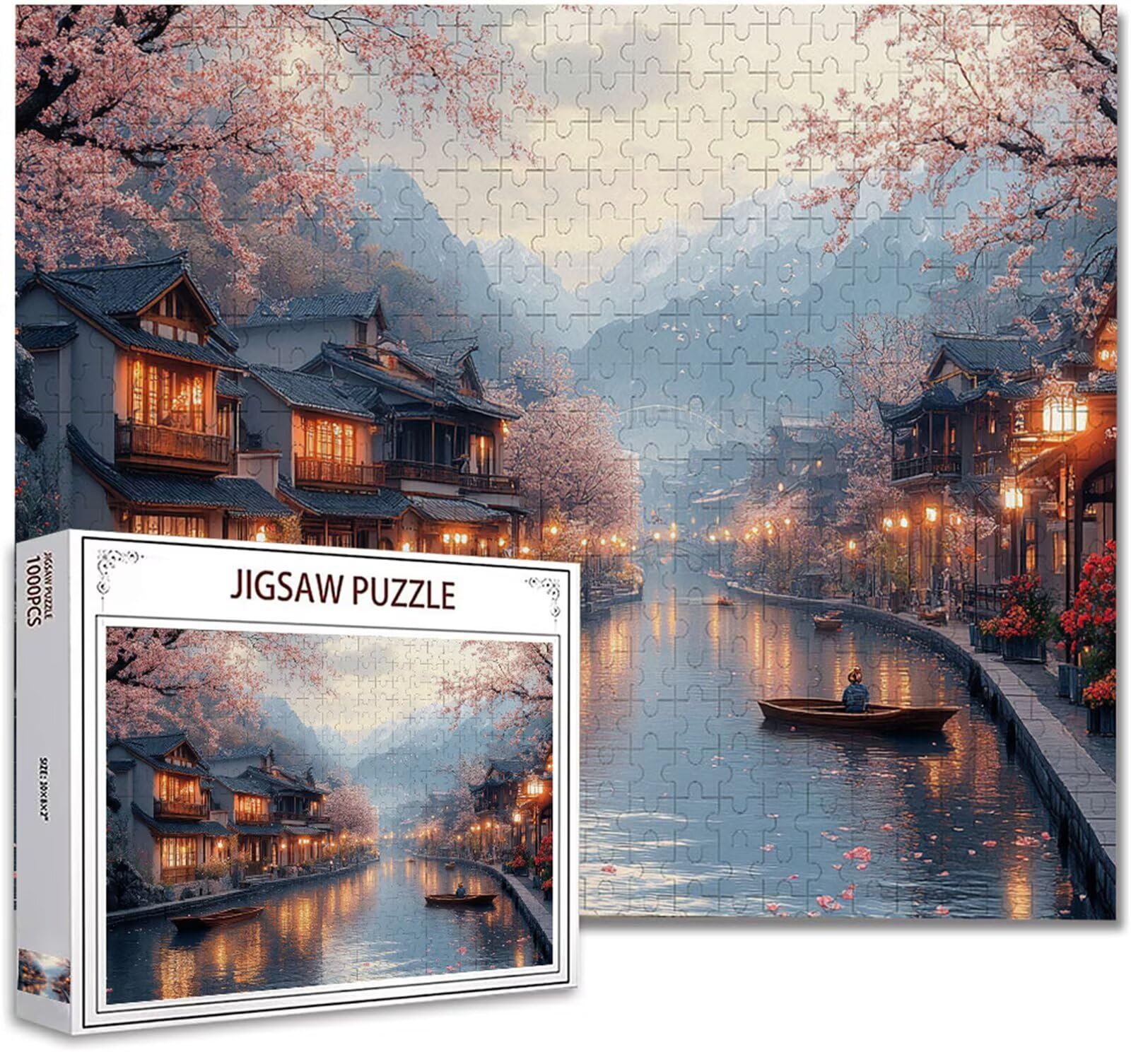 Puzzle 2000 Piezas Adultos Paisaje Puzzle Imposible Rompecabezas Pieza De Madera Jigsaw Un Rompecabezas Desafiante, Uegos Rompecabezas para Toda La Famili Regalo Hombres Mujeres 70.5X99.5cm E-24