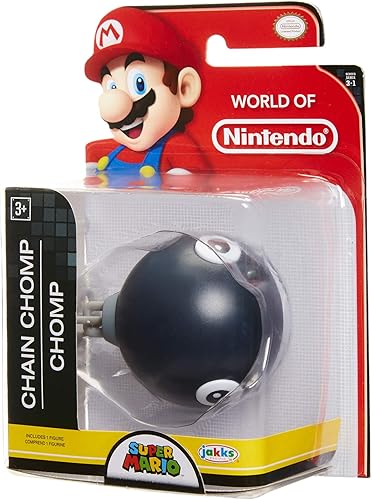 Miniatura 3 de World of Nintendo Super Mario Chain Chomp 2.5 pulgadas Mini figura Wave 16