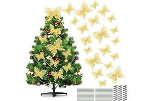 Stunning 28-Piece Christmas Tree Butterflies