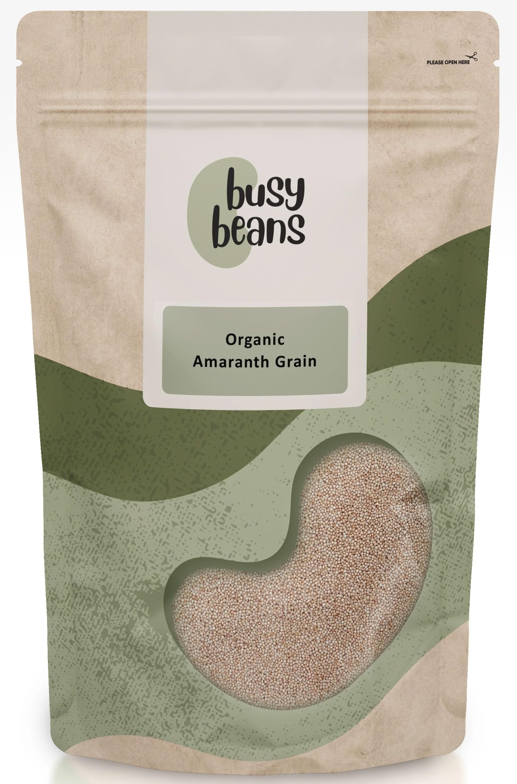 Organic Amaranth Grain -Certified Organic- by Busy Beans Organic (1kg)