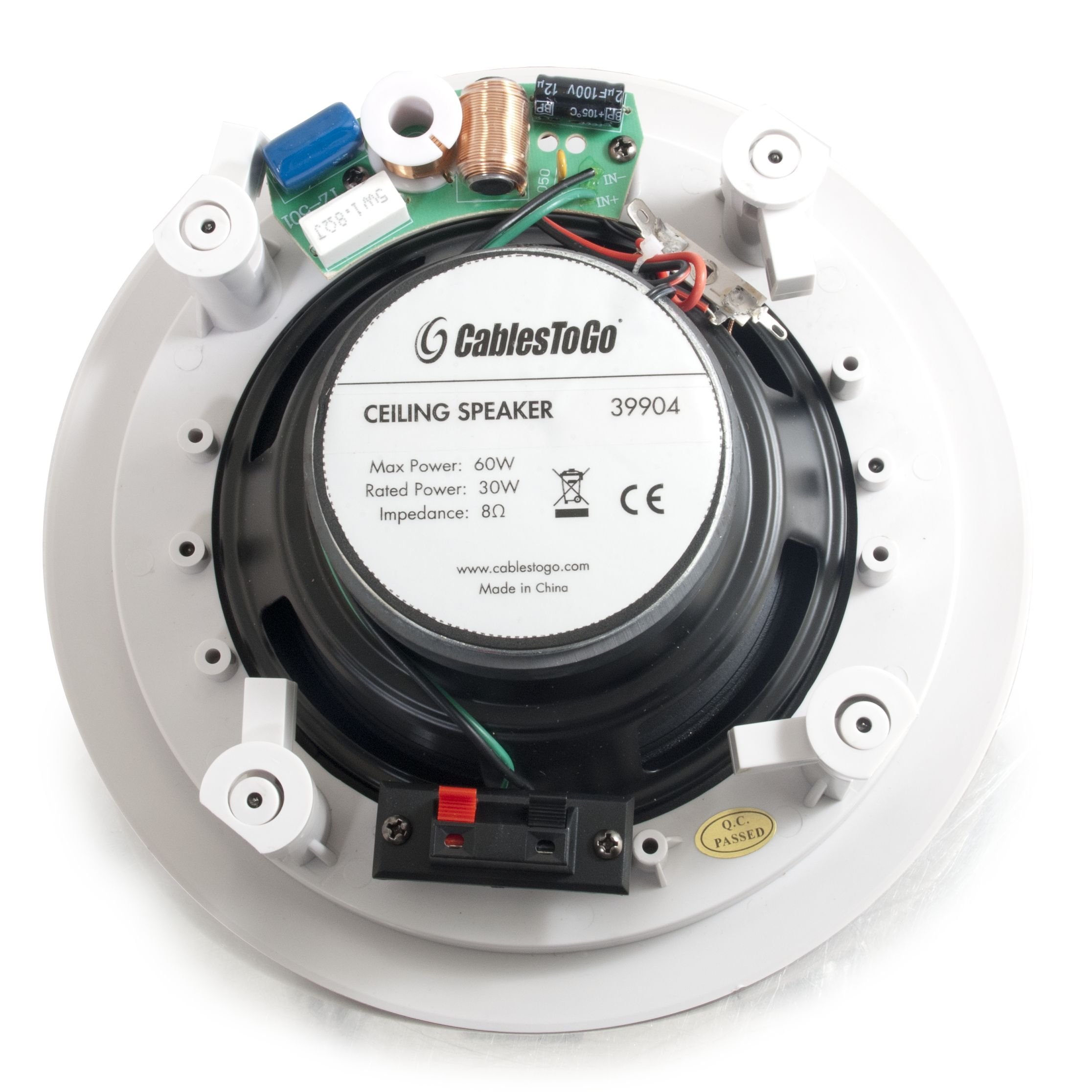 C2G 39904 6 Inch Ceiling Speaker (8 Ohm), White : Amazon.ca