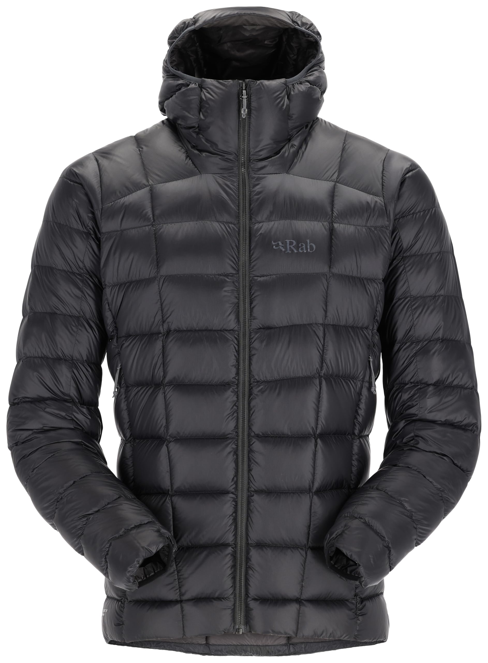 Rab Men's Mythic Alpine Jacket - Down Insulated Windproof Coat for Trekking, Climbing, & Mountaineering - Black - Medium