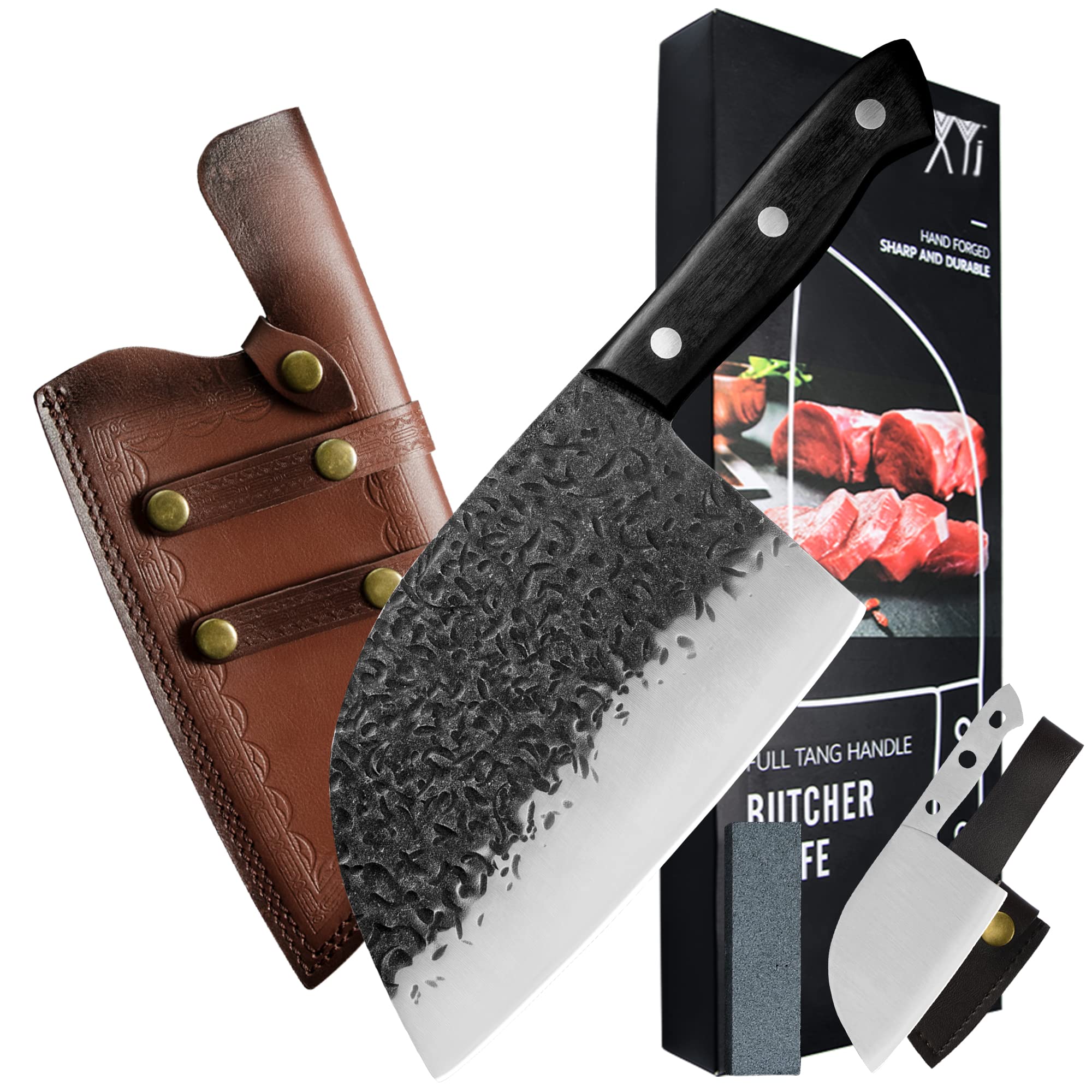 Buy XYJ FULL TANG 7inch Handmade Butcher Ancient Chinese Vegetable