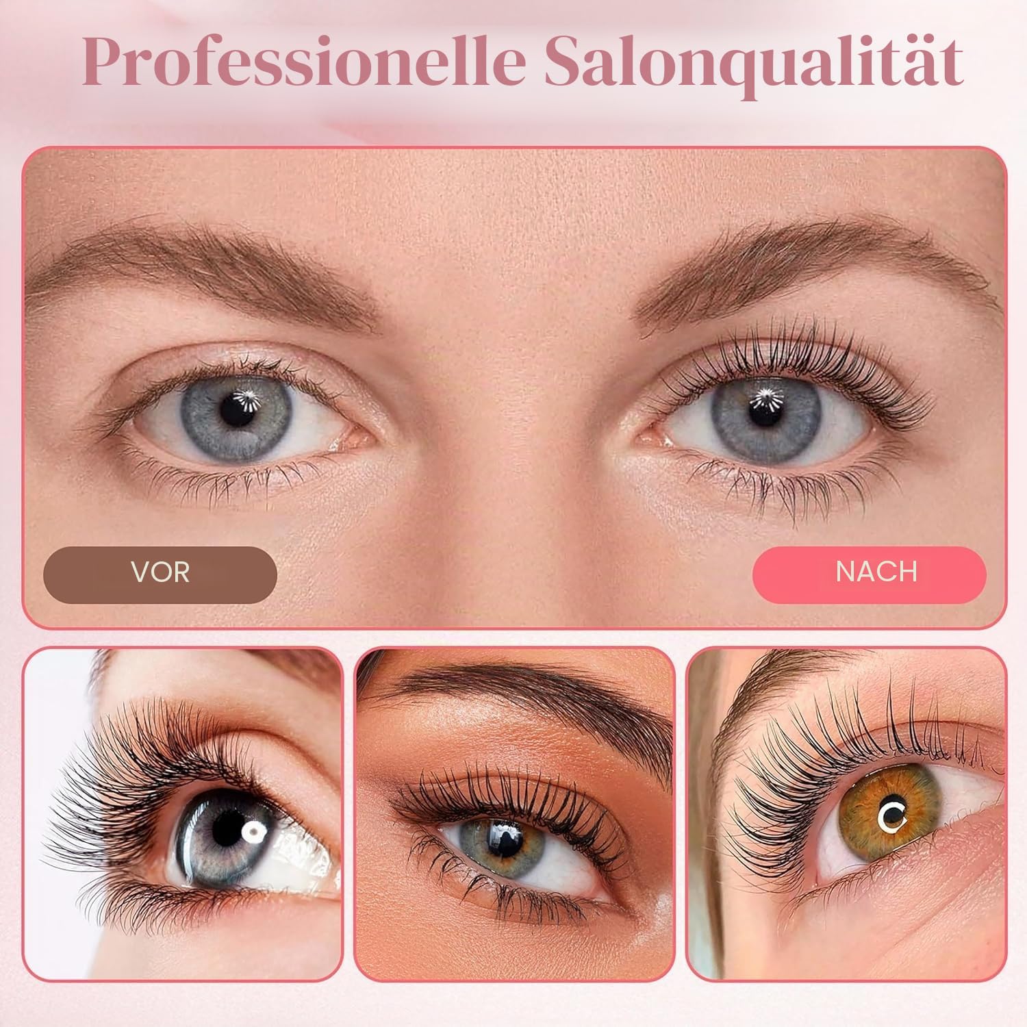 Wimpernlifting Set, Aktualisiertes Lash Lifting Set, Wimpernlifting Professionell, Natürliche Locke Lash Lift Kit, Lange andauernd, Einfach zu bedienen, Ideal für Salon und Heimgebrauch