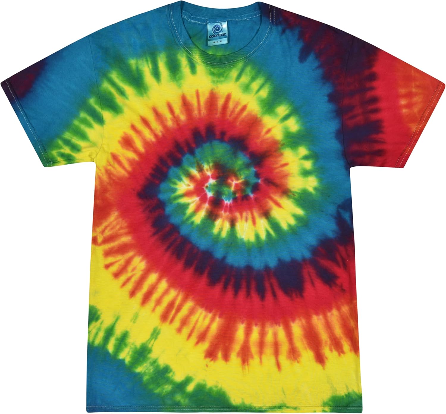 Colortone Tie Dye T-Shirts for Men and Women - Unisex Short Sleeve Tie-Dye T Shirts for Adults