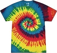 Colortone Unisex Tie Dye T-Shirts for Adults - Short Sleeve 100% Heavyweight Cotton, Unique Patterns & Vibrant Colors