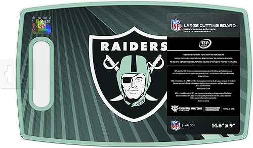 Miniatura 2 de NFL Las Vegas Raiders - Tabla de cortar de plástico grande