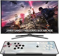 Pandora Box Arcade, 29800 Games in 1 Arcade Game Console, 1280x720 Full HD Retro Gaming Machine for PC & Projector & TV 2-4 Players 3D Games Favorite List Save/Search/Hide/Pause/Delete Game
