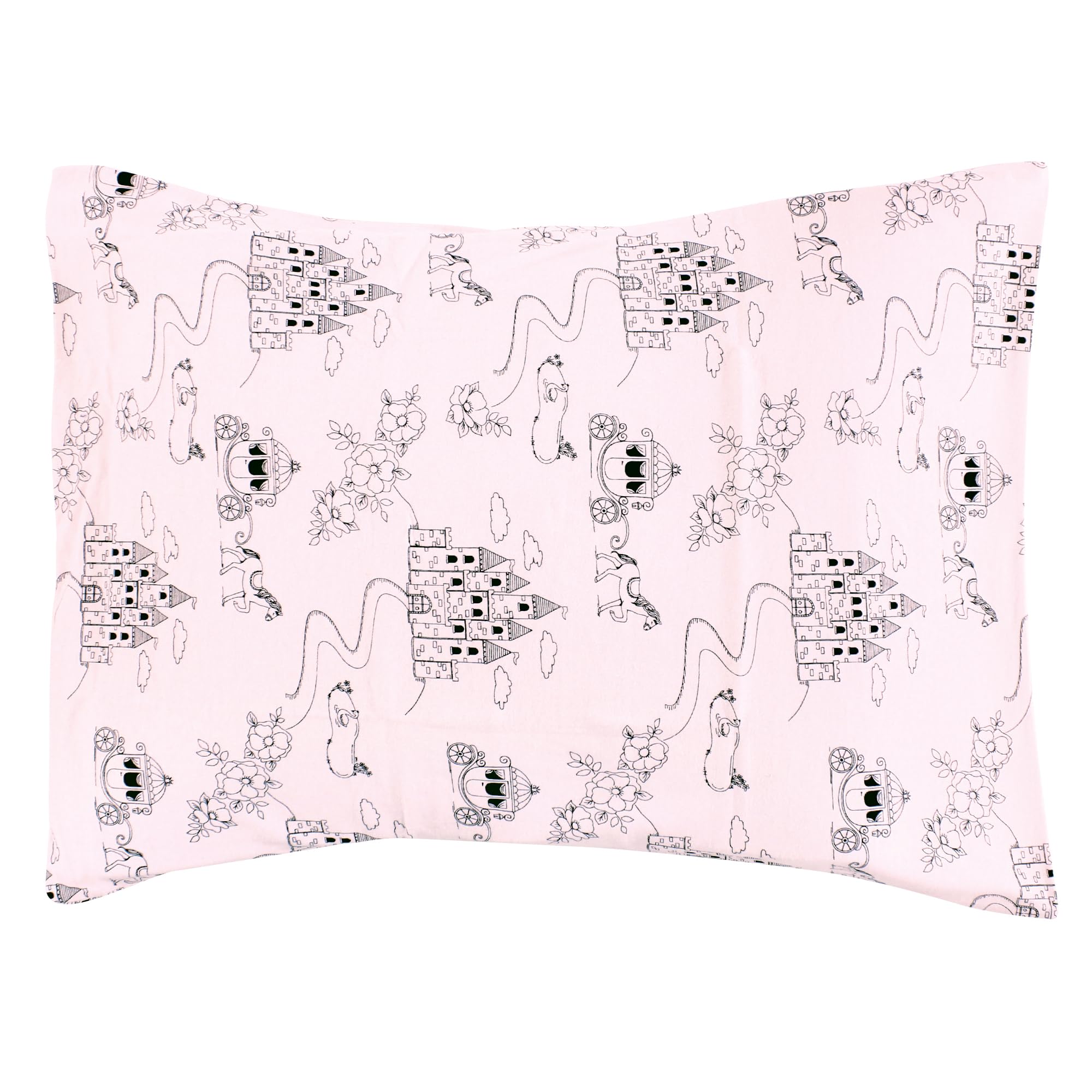 Hudson Baby Unisex Baby Cotton Toddler Pillow Case, Fairytale Princess, One Size