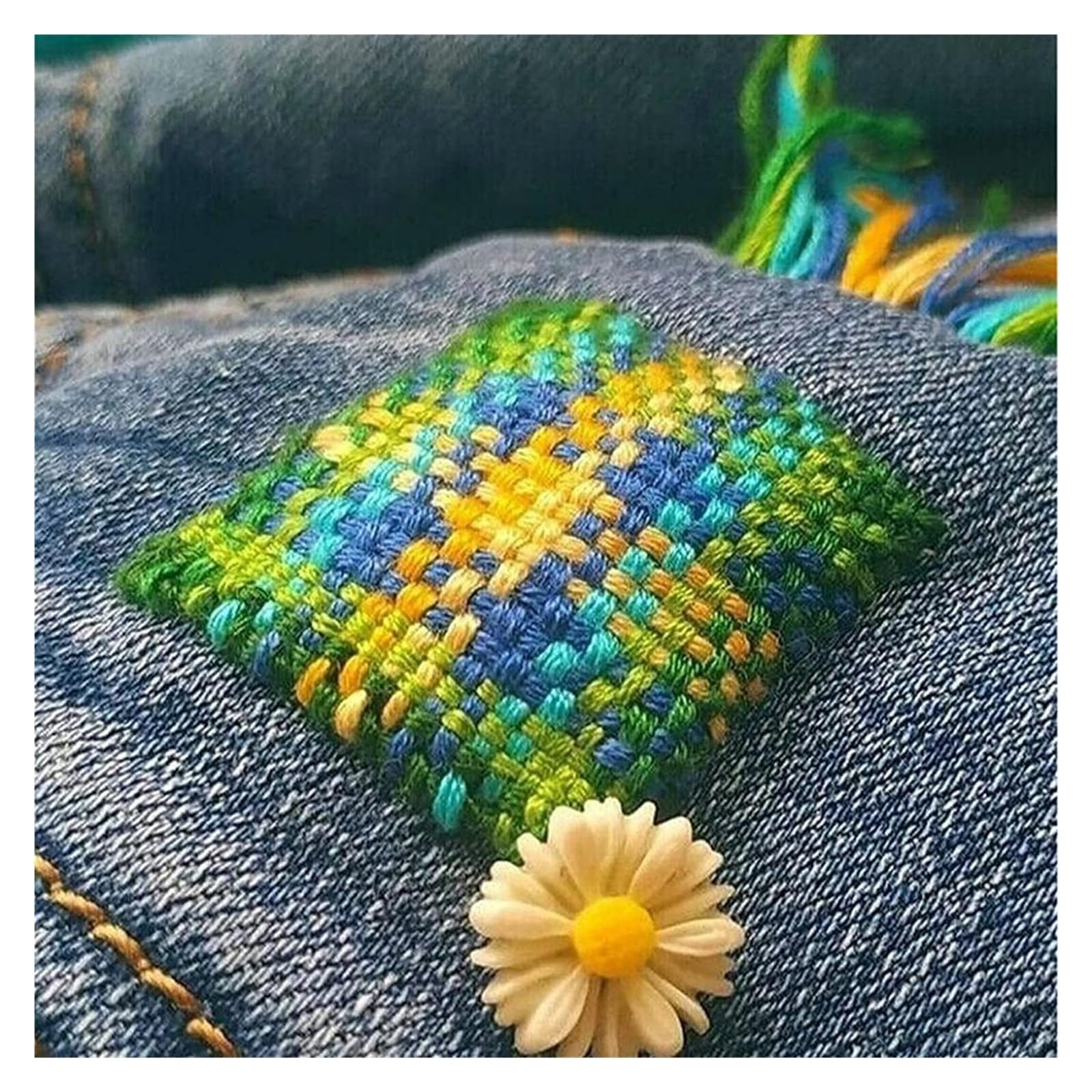 Clothes Mending Wooden for Mini Rectangular Quickly Makes Darning Loom Portable Mending Loom Fun Weaving (14 haczyków)