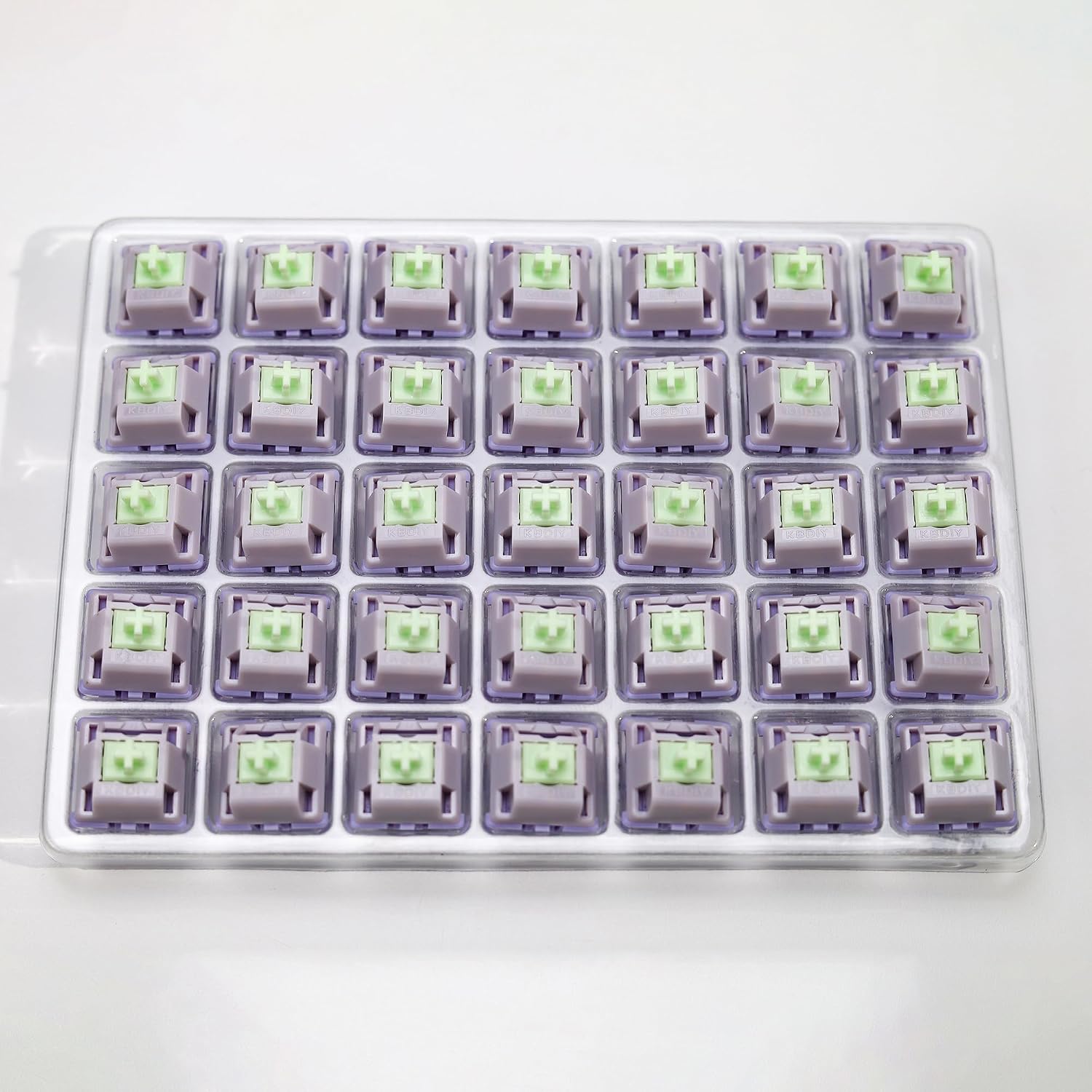 KBDiy 35pcs Wisteria Keyboard Switch for Mechanical Gaming Keyboard, 5-Pin 39gf Linear Switches