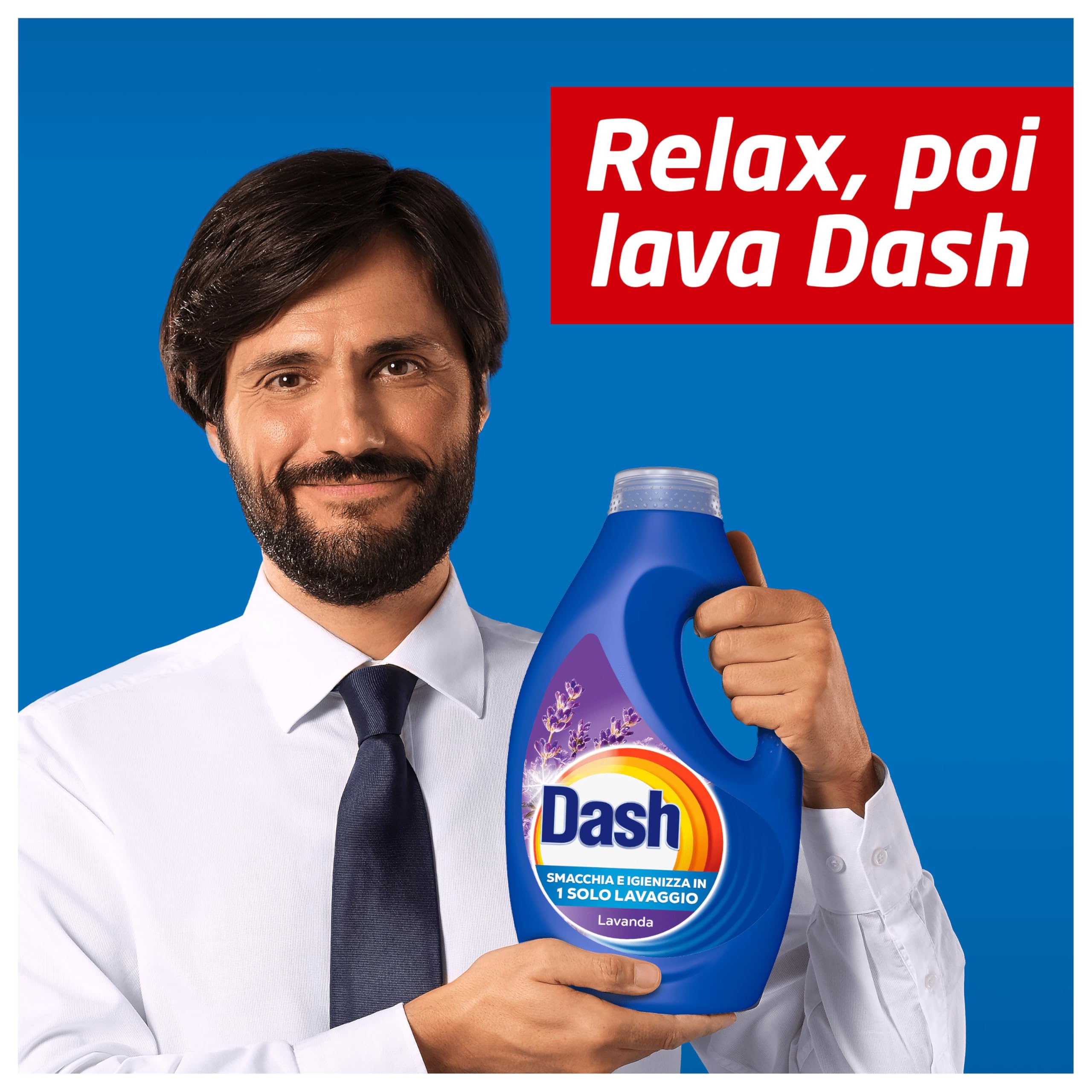 Dash Detersivo Liquido Lavatrice, 92 Lavaggi (4x23), Lavanda, Rimuove Le Macchie e Igienizza, Dona Freschezza, Brillantezza Per I Capi, Efficace Anche A Freddo E In Cicli Brevi
