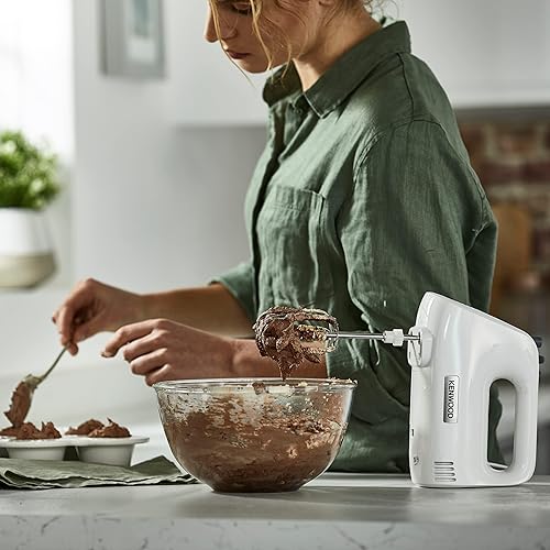 Miniatura 9 de Kenwood Batidora de mano, batidor eléctrico, 5 velocidades, amasadoras y batidores de acero inoxidable para mayor durabilidad y resistencia, 450 W,