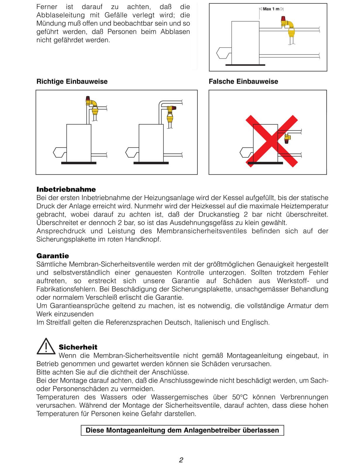 Caleffi 532043 Valvola di sicurezza a membrana, Altro