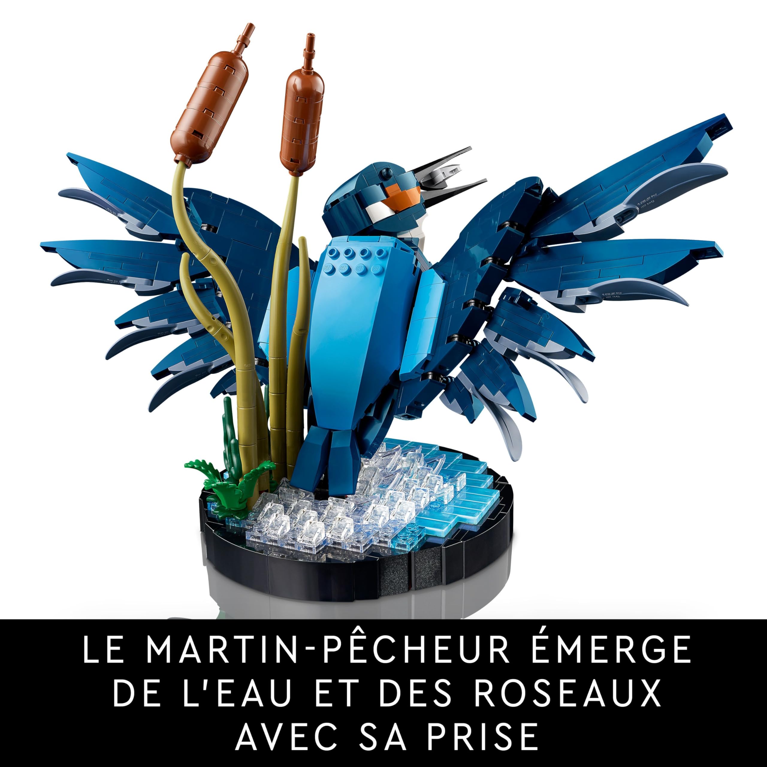 Lego Icons Le Martin-pêcheur - Maquette pour Adulte Amoureux des Oiseaux - Décoration pour la Maison ou Le Bureau - Activité Manuelle - Idée de Cadeau pour Femme ou Homme 10331