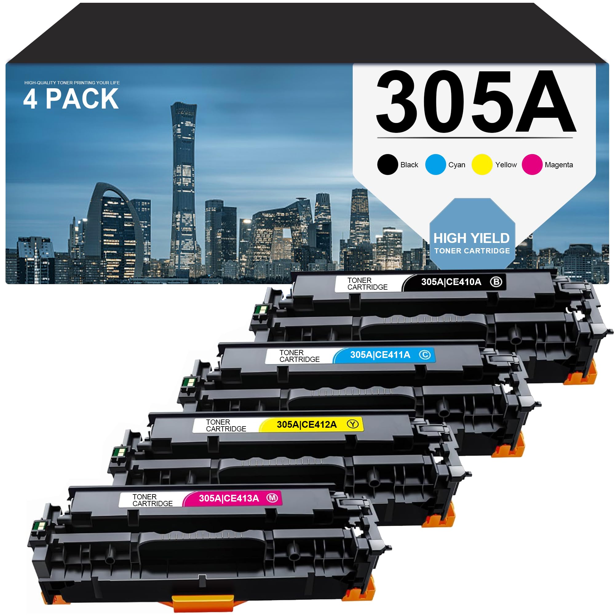 HP 305A　２本 Amazon.com: HP 305A Cyan Toner Cartridge for HP Printers