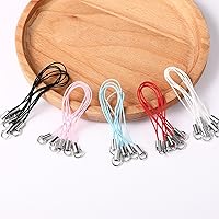 Vista 6 de Shappy 100 correas de anillo dividido para teléfono celular, cordón de teléfono celular, cordón manual para muñeca, decoración para teléfono, unidad