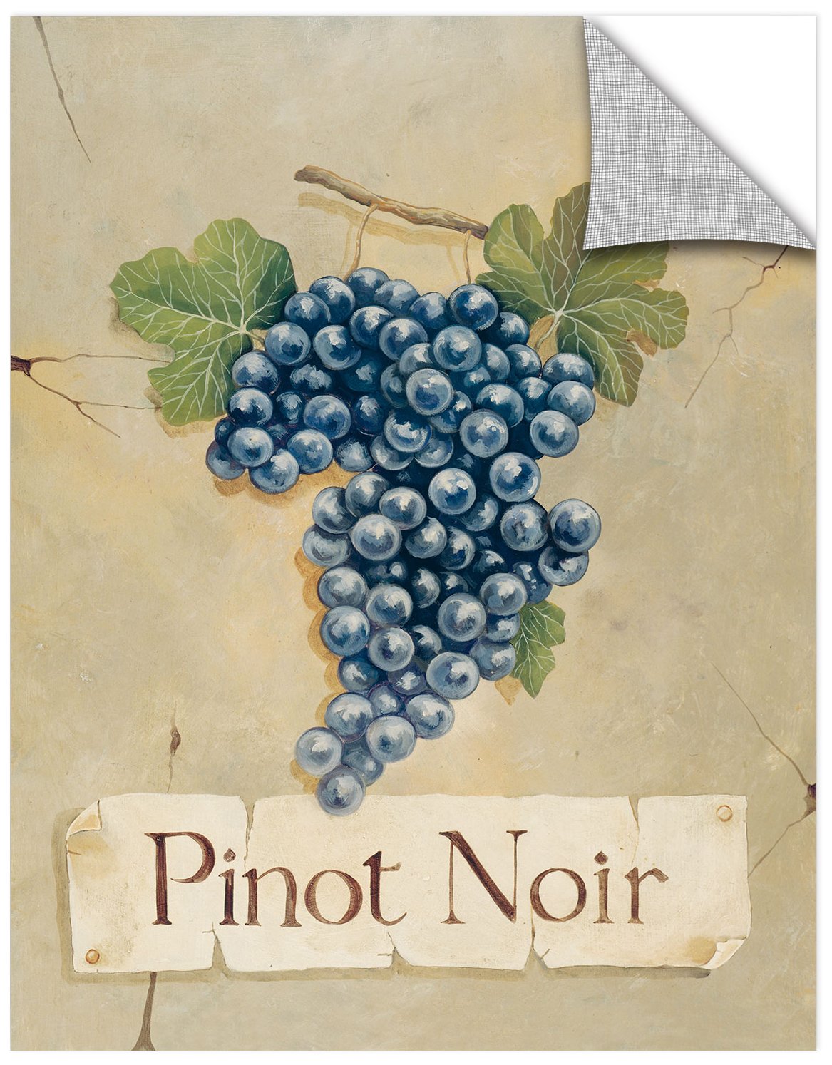 Mural de pared Pinot Noir Naomi McBride autoadhesivo de 18x24