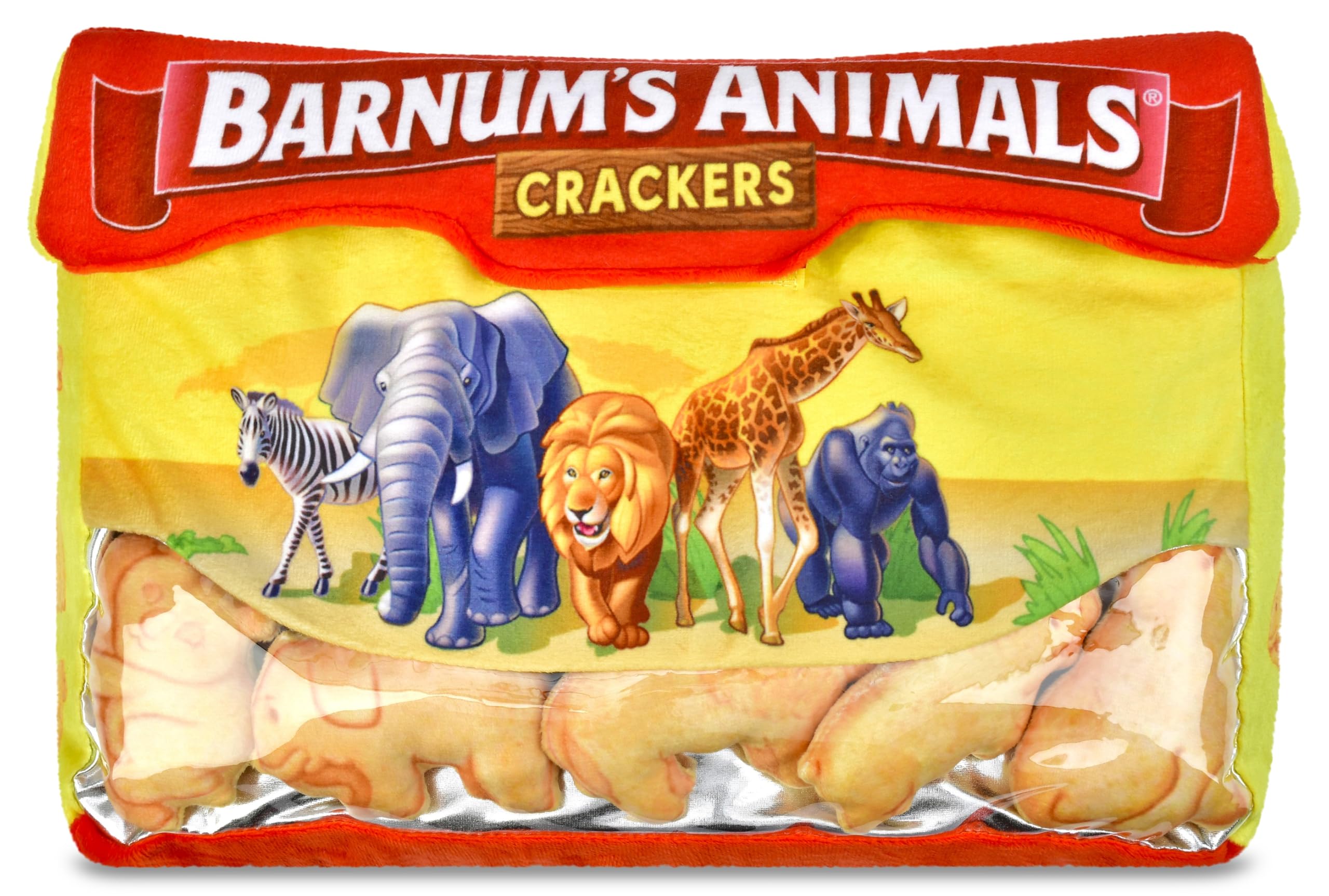 Lot de 5 mini oreillers Barnum's Animal Crackers iscream de 38,1 x 25,4 cm