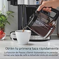 Vista 7 de Hamilton Beach Cafetera Brewer de 2 vías, olla de un solo servicio y 12 tazas, acero inoxidable (49980A), jarra