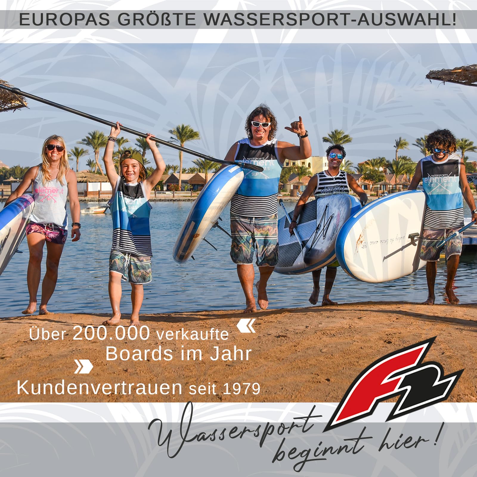F2 Stand Up Paddle Board Sector SMART SUP mit E-Pumpe Größe wählbar Blau 2025