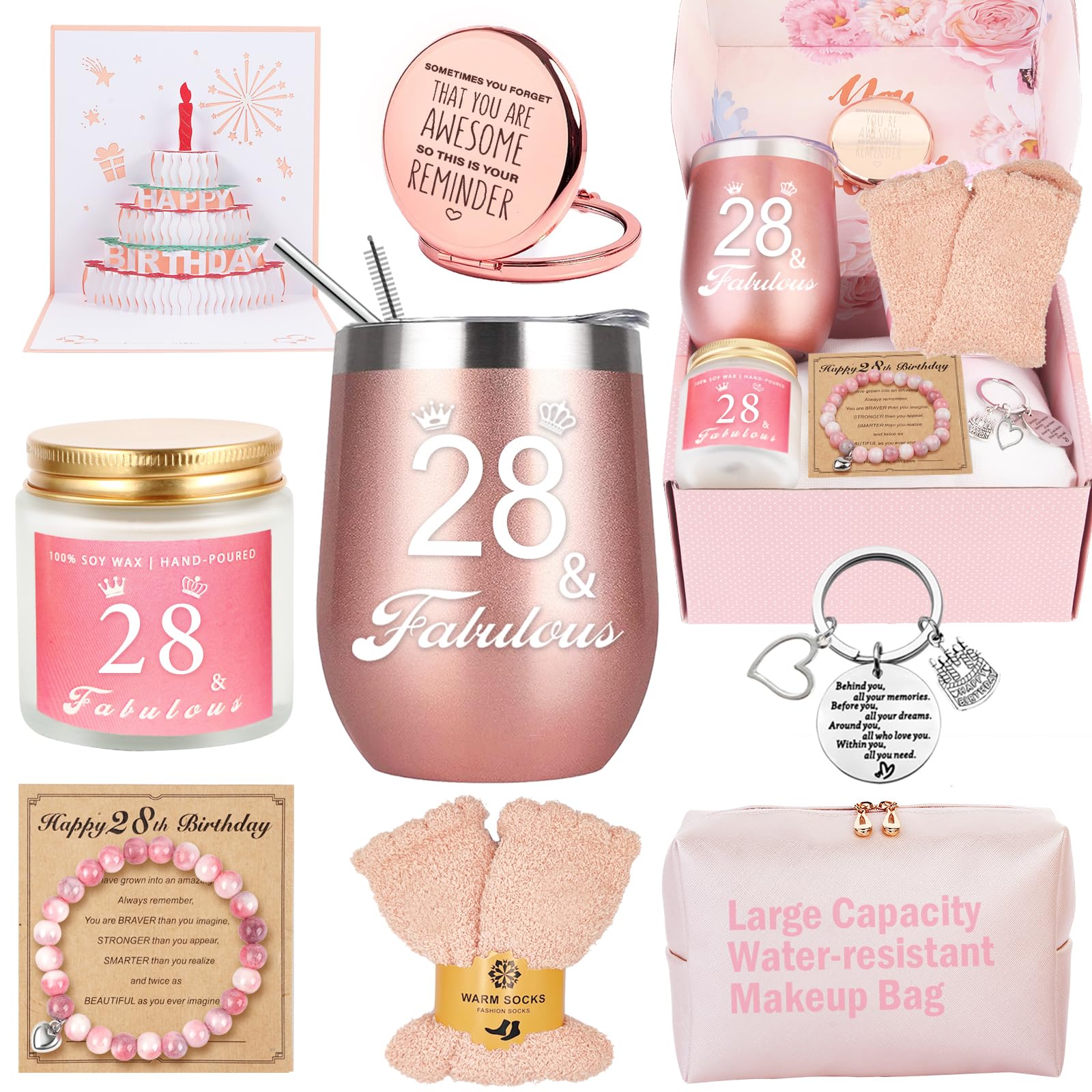 Awfrky Birthday Gifts for Women, Birthday Gift Box Set for Woman Best Friends Female Sister Mom Daughter Wife Her Girlfriend Coworker Bestie, Unique Gifts for Women — view 28