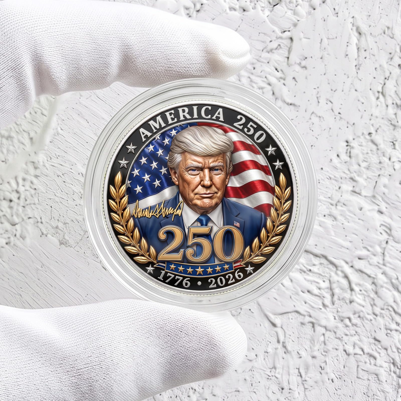 Amazon.com: Donald Trump America 250 Challenge Coin, 1776-2026