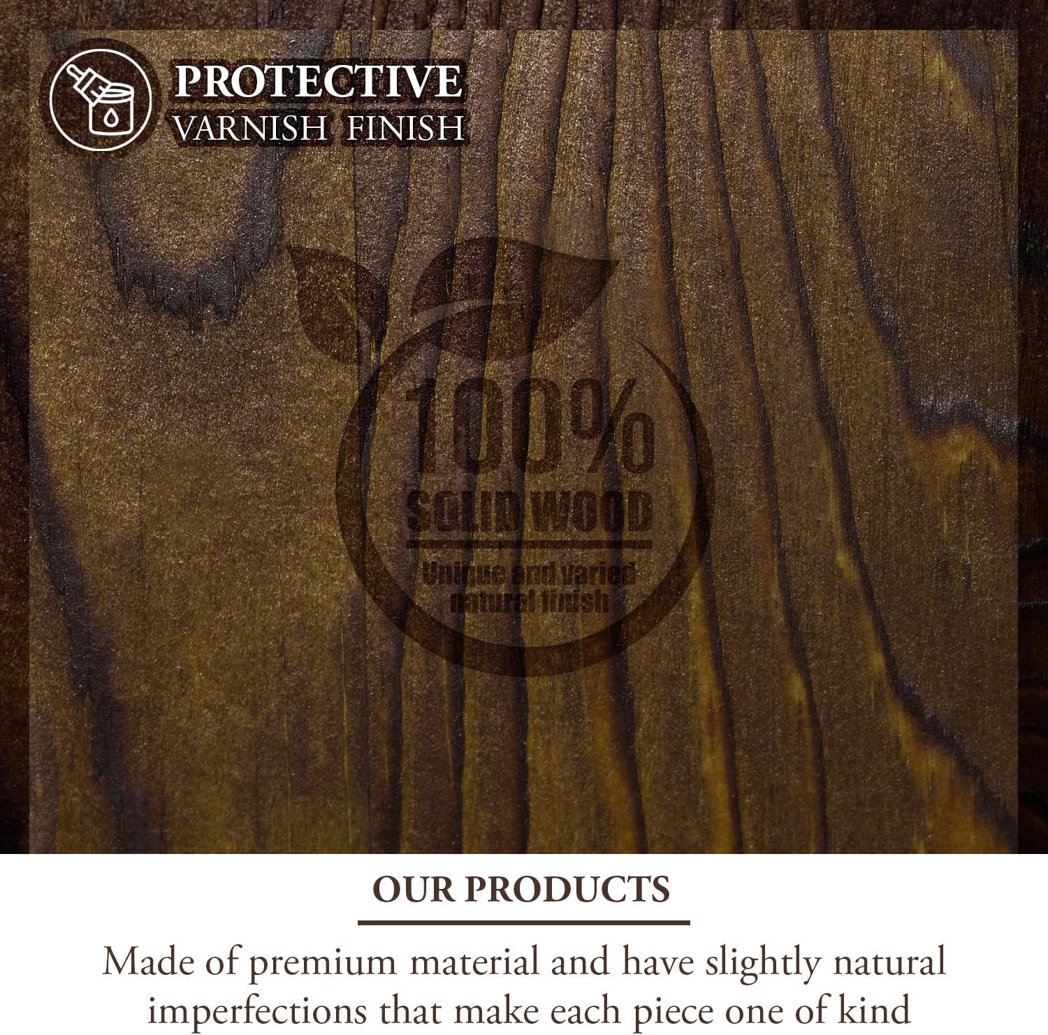 MyGift 14 Inch Artificial Green Grass Plant in Rustic Burnt Wood Planter Box with Industrial Black Metal Accents, Realistic Greenery Tabletop Centerpiece