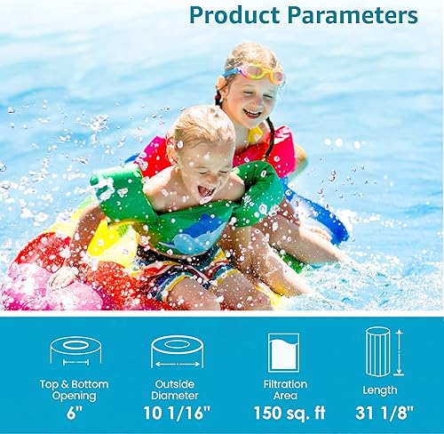 Miniatura 5 de AQUA CREST Filtro de spa de piscina de repuesto para Pentair CC150, R173216, Unicel C-9415, 59054300, Pleatco PAP150, Filbur FC-0687, 160317,