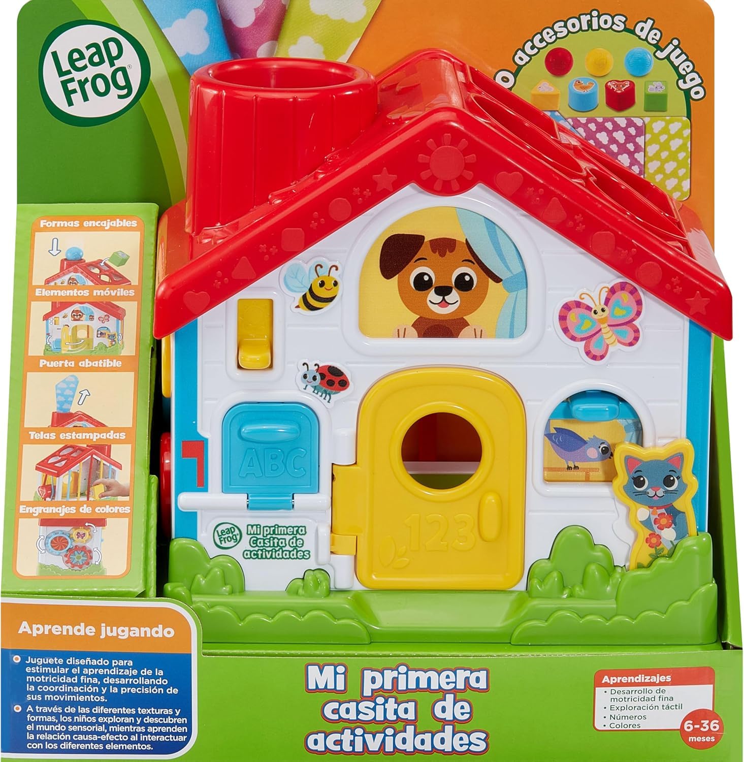 Leapfrog VTech - Mi Primera Casita de Actividades, Juguete Encajable para Bebés 6-12 Meses, Estimula Coordinación, Creatividad, Aprendizaje Temprano, Versión ESP