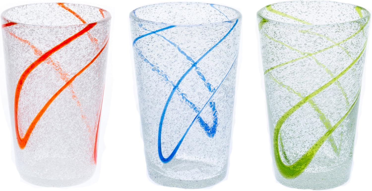 Gift Set of 3 Foaming Cool Glass (Orange, Blue, Green)