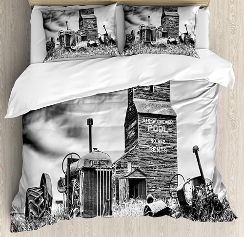 Miniatura 186 de Ambesonne Juego de funda de edredón de baloncesto, silueta de jugador de baloncesto, promoción de campeonato de competencia de atleta, juego de ropa