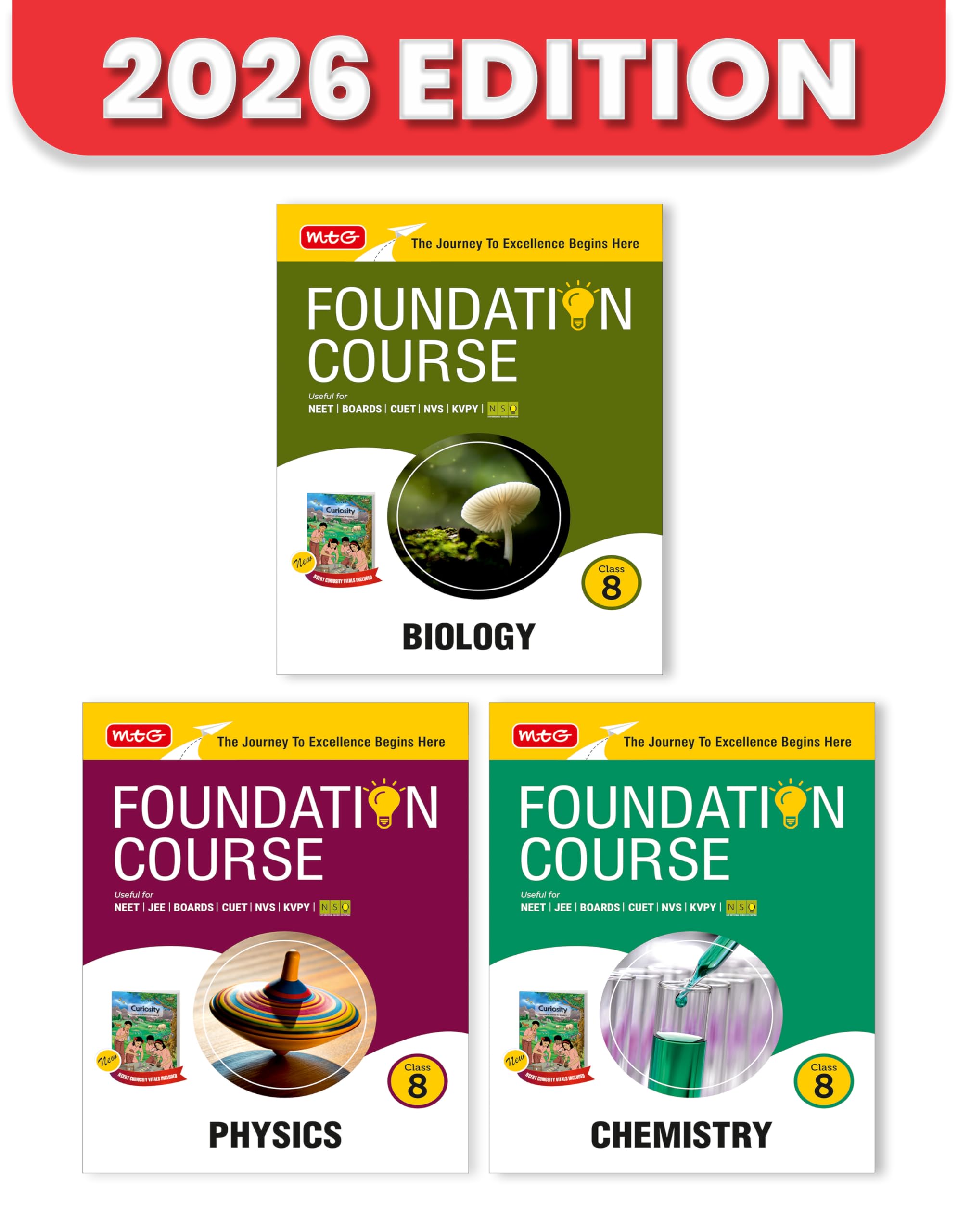 Buy MTG Foundation Course Class 8 Physics, Chemistry & Biology