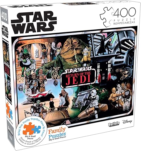 Miniatura 3 de Buffalo Games - Star Wars - El regreso del Jedi - Arte de caja de coleccionista - Rompecabezas de 400 piezas para familias y niños, perfecto para