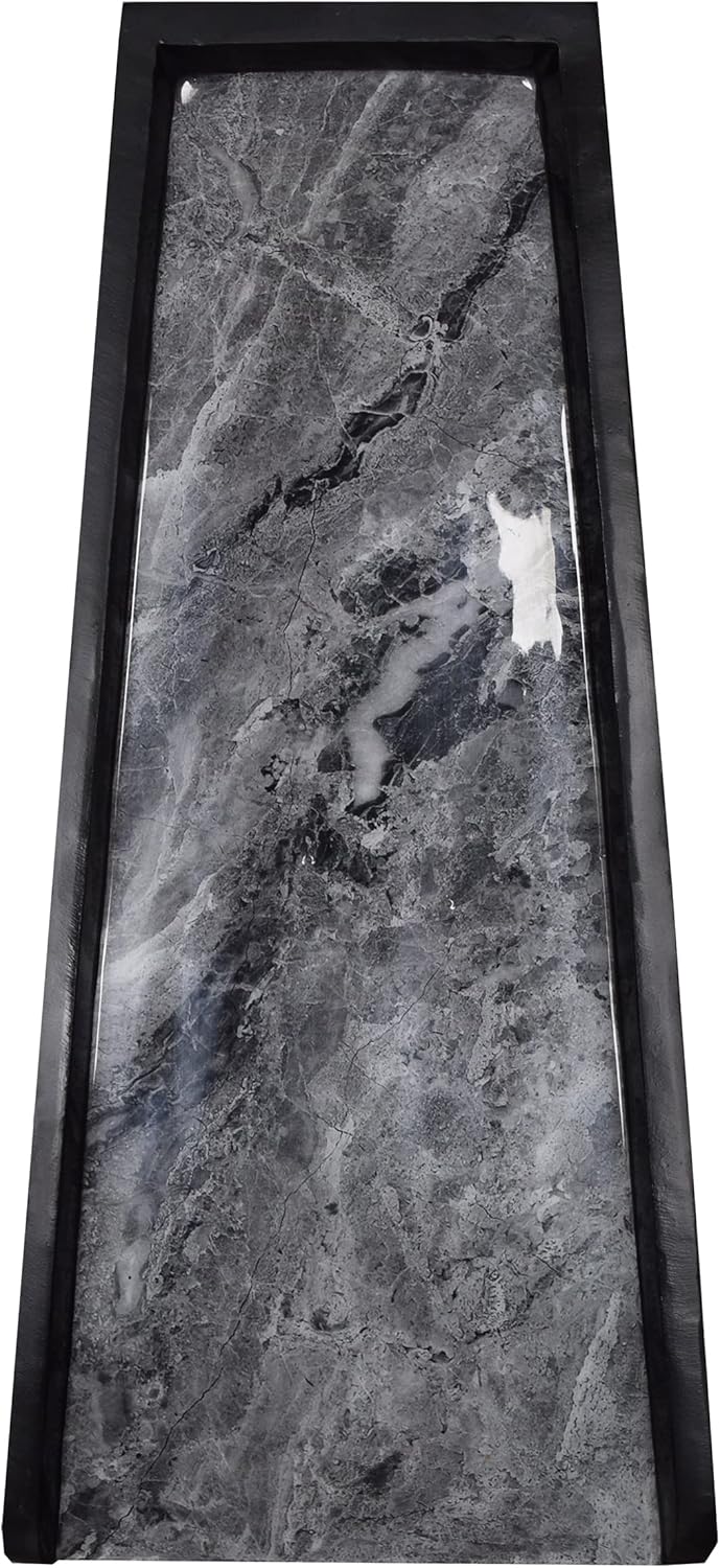 Oakland Living Brown Faux Marble Cast Aluminum Metal Downspout Gutter 24 in. Heavy Splash Block